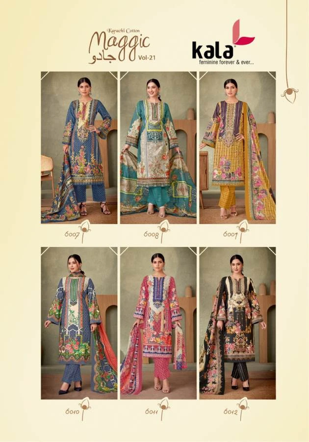 Kala Magic Vol 21 Cotton Wholesale Pakistani Print Salwar Suit Catalog — Wholesale Salwar Suits, MPA wholesale from Surat — view 14